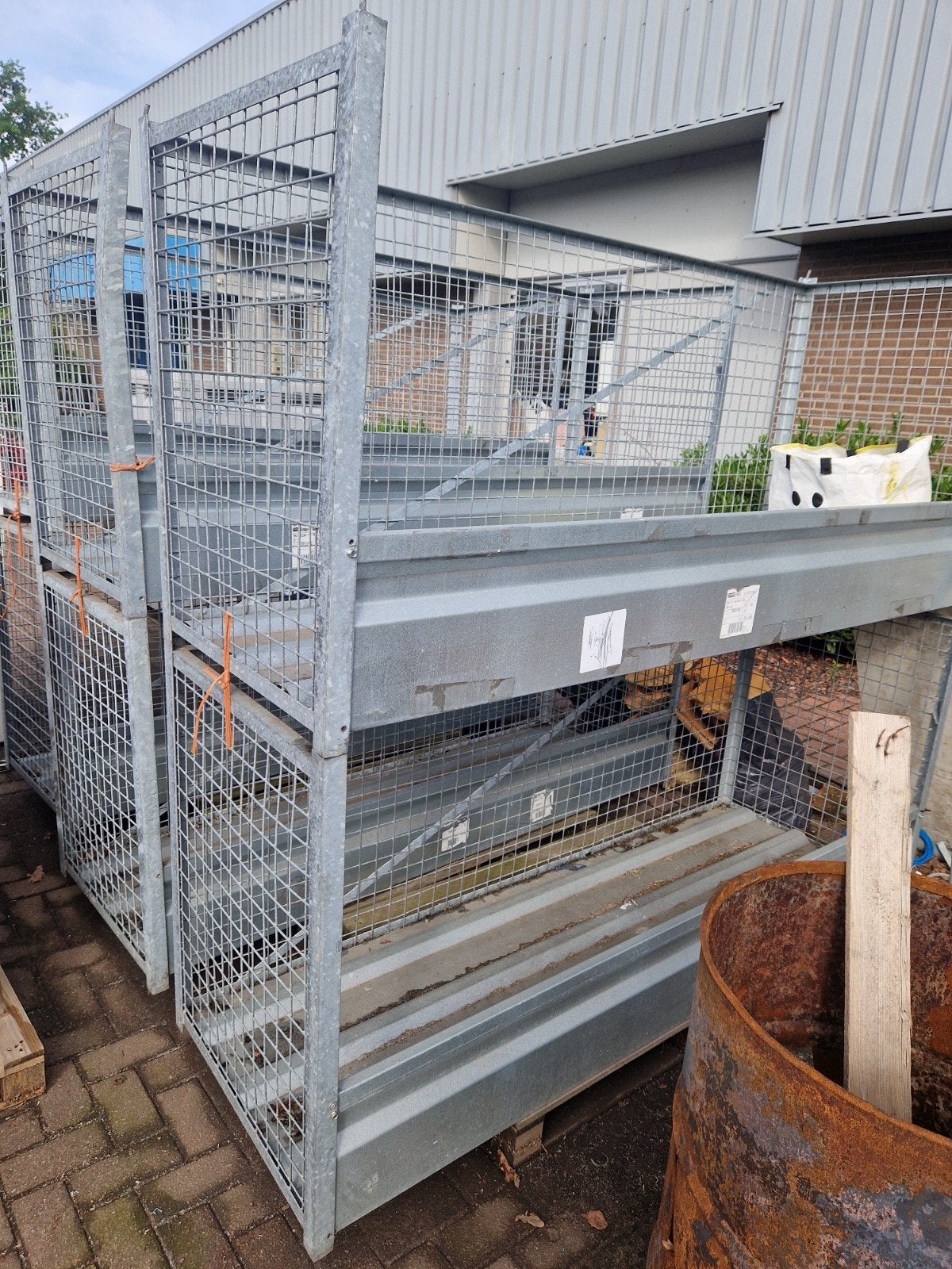 Ijzeren krat, Tuin en Terras, Haardhout, Minder dan 3 m³, Ophalen