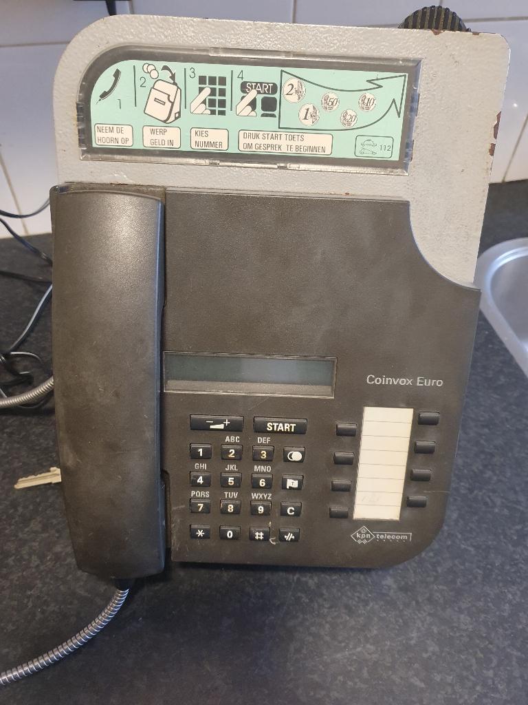 Zeldzame muntentelefoon compleet werkend van de KPN, Ophalen of Verzenden, Gebruikt