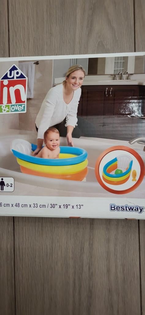 Opblaasbaar babybadje Bestway -, Kinderen en Baby's, Badjes en Verzorging, Ophalen, Zo goed als nieuw, Badje, Overige merken