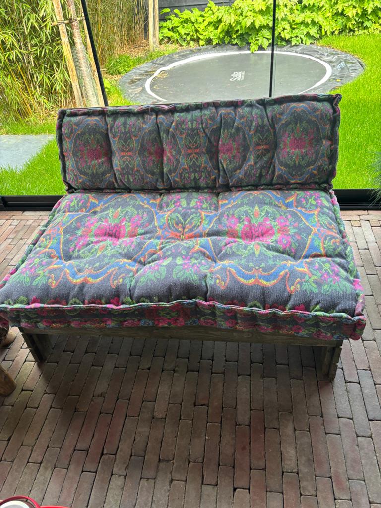 Nieuw Palletkussen Rozenkelim - Comfortabel en Stijlvol, Huis en Inrichting, Ophalen of Verzenden, Nieuw, Stof, Minder dan 150 cm