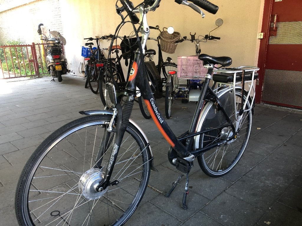 Cumberland elektrische fiets - ziet er redelijk uit, Fietsen en Brommers, Fietsen | Dames | Damesfietsen, Velgrem, Versnellingen
