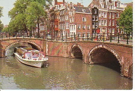 Ansichtkaart 	Amsterdam	Keizersgracht - Reguliersgracht, Verzenden, 1960 tot 1980, Ongelopen, Noord-Holland