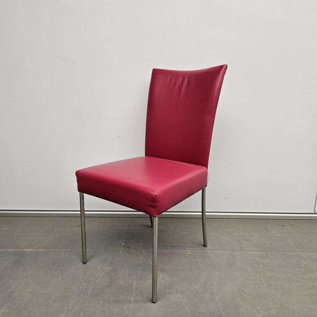 Bert Plantagie zorgstoel / eetkamerstoel - roze skai bekled, Huis en Inrichting, Stoelen, Niet ingevuld, Gebruikt, Niet ingevuld