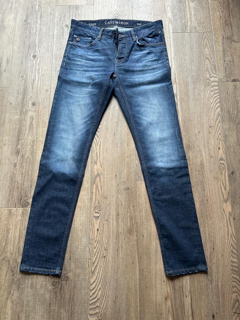 Cast Iron Riser Slim Jeans W32/L34, Ophalen of Verzenden, Nieuw, Blauw, W32 (confectie 46) of kleiner