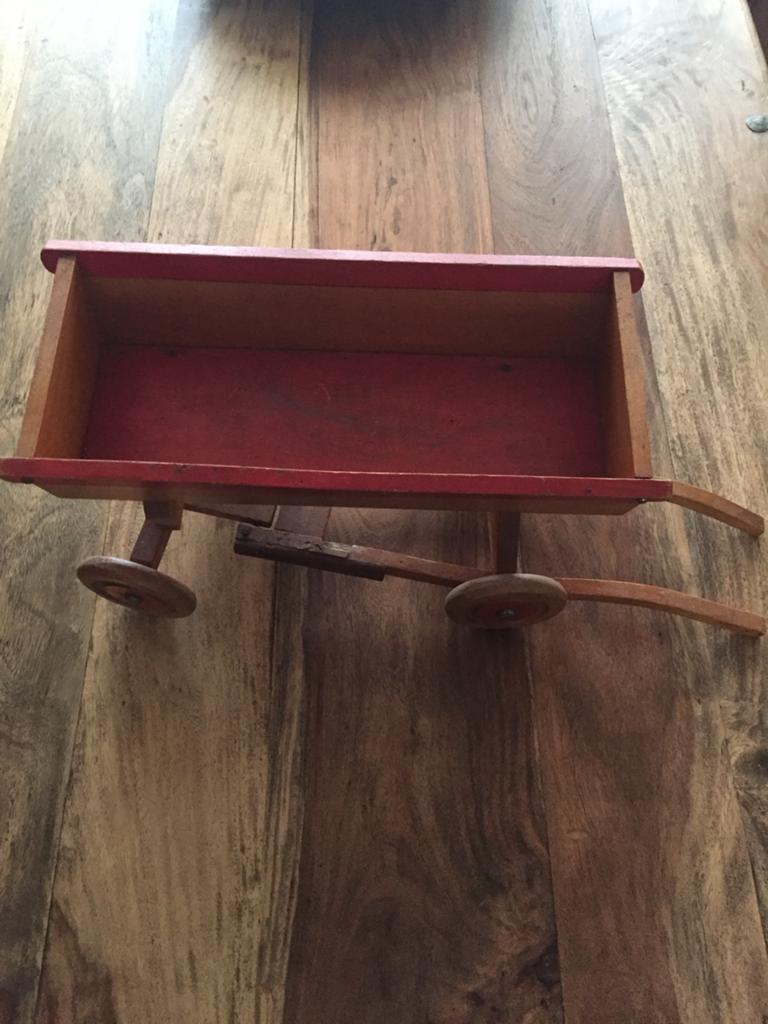Antieke houten bolderkar, Antiek en Kunst, Ophalen of Verzenden