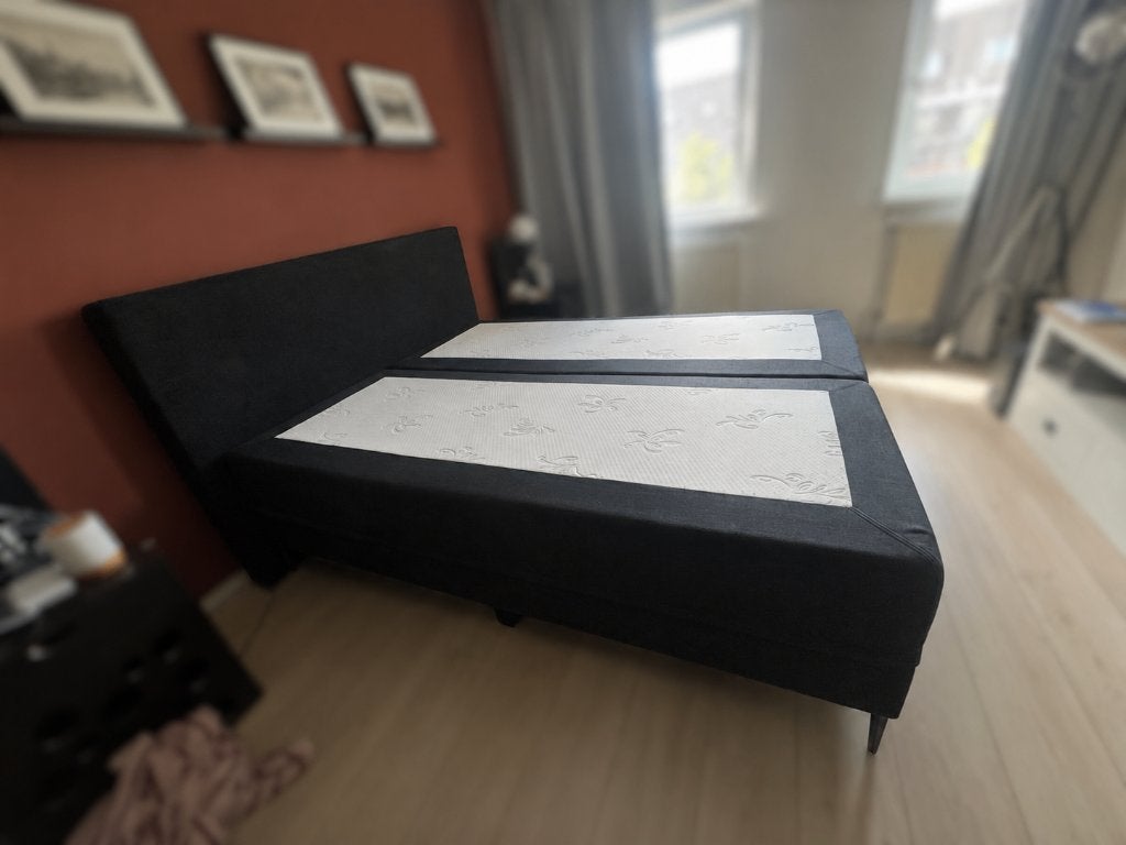 Bed, Huis en Inrichting, Slaapkamer | Bedden, Ophalen, Overige materialen, Tweepersoons, Zo goed als nieuw