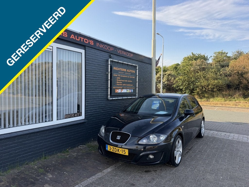 SEAT Leon 1.2 TSI Eco. Ref. GERESRVEERD ✅ (bj 2011), Auto's, Euro 5, Stof, Zwart, 4 cilinders