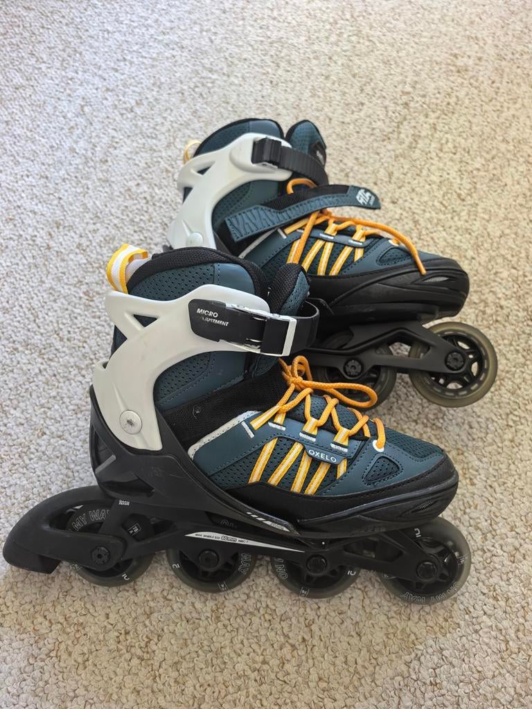 Oxelo Fit5 Verstelbare Inline Skates voor Kinderen 38-41, Overige merken, Kinderen, Ophalen of Verzenden, Inline skates 4 wielen