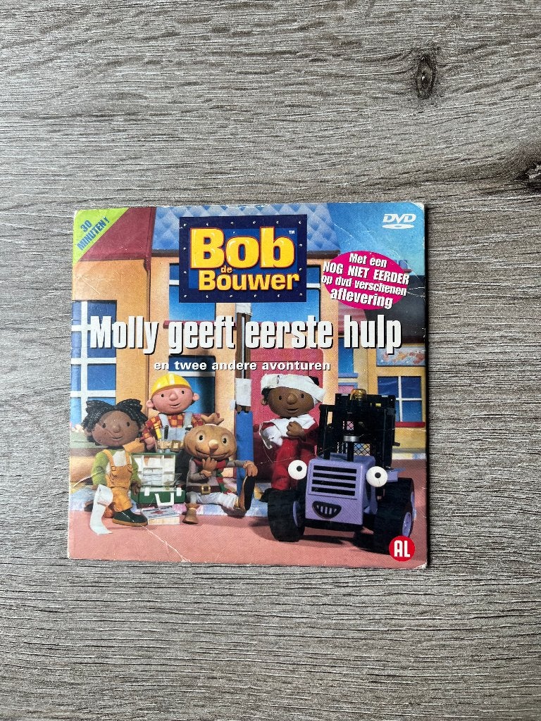 DVD Molly geeft eerste hulp Bob de Bouwer, Cd's en Dvd's, Dvd's | Kinderen en Jeugd, Alle leeftijden, Ophalen of Verzenden, Zo goed als nieuw
