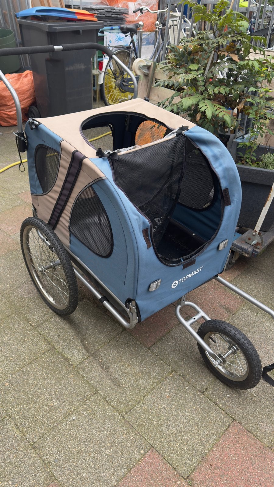 Topmast Hondenfietskar - Comfortabel en Veilig, Ophalen, Gebruikt, Hondenkar, 20 tot 40 kg