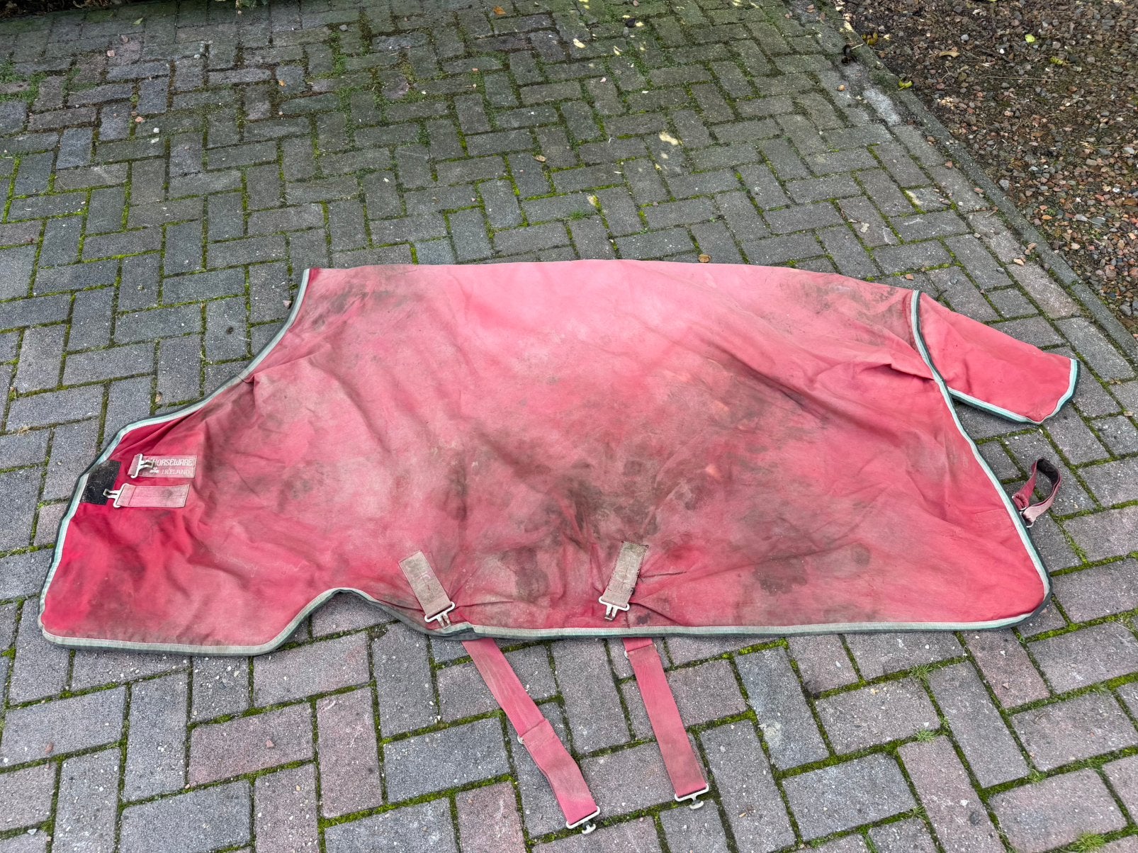 Horseware regendeken maat 6,3, Gebruikt, 0 g, Rood, Ophalen of Verzenden