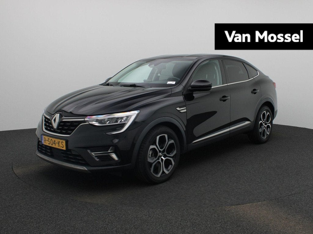 Renault Arkana 1.6 E-Tech Hybrid 145 Intens | Achteruitrijca, Auto's, Renault, Gebruikt, Euro 6, Leder en Stof, Zwart