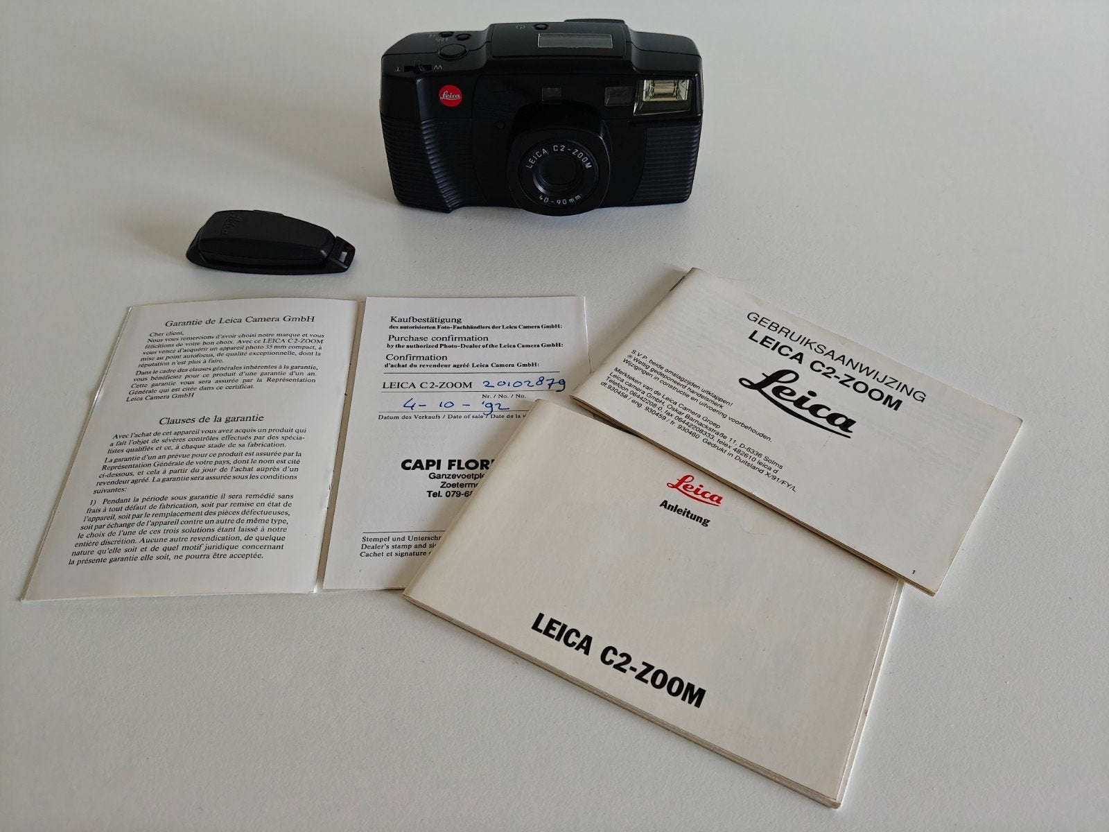 Leica C2-Zoom met afstandsbediening *LEES*, Ophalen of Verzenden, Compact, Leica