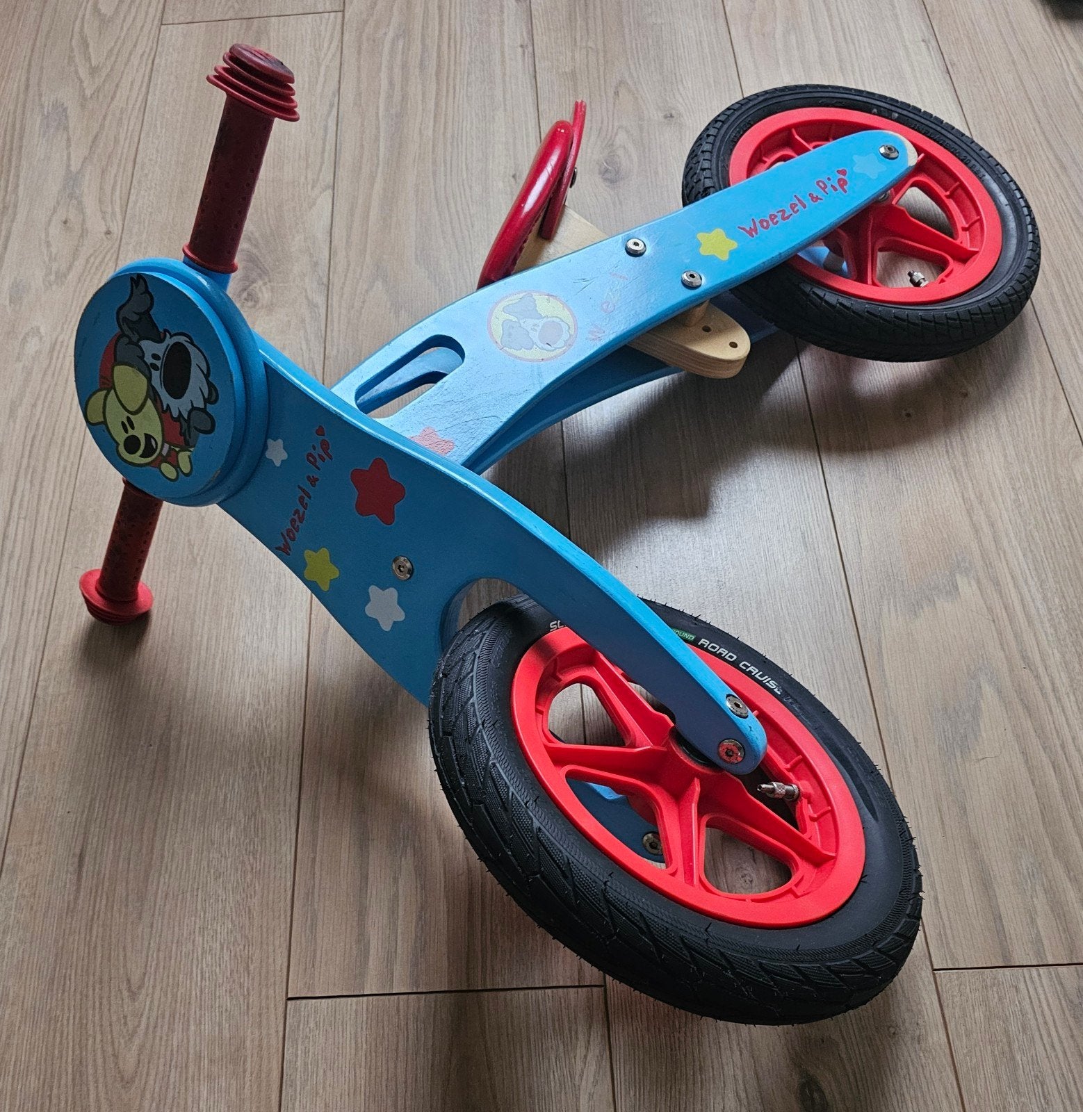 Houten loopfiets Woezel & Pip, Ophalen, Gebruikt, Loopfiets