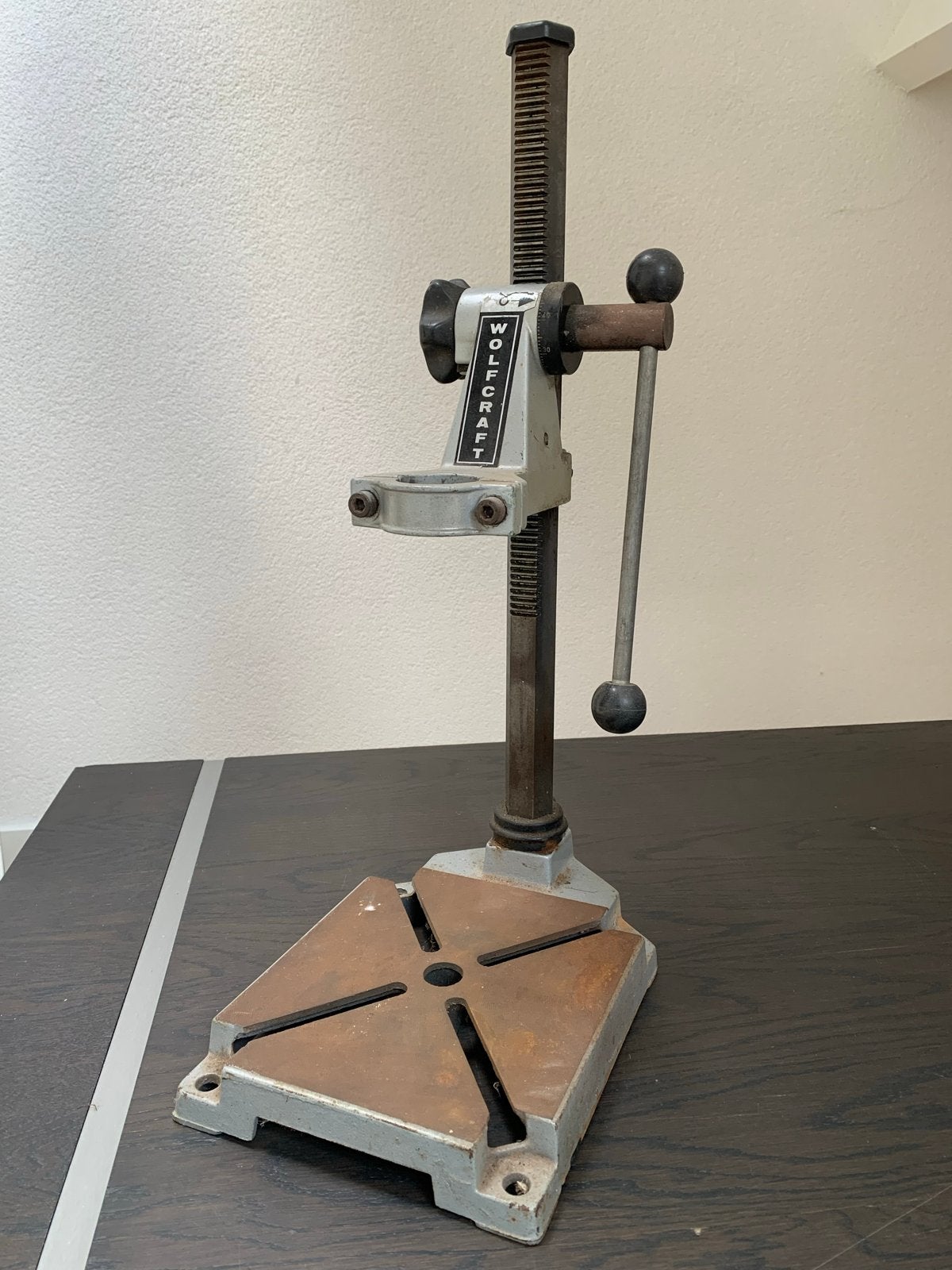 Wolfcraft Boorkolom / Boorstandaard, Doe-het-zelf en Verbouw, Gereedschap | Boormachines, Ophalen of Verzenden, Zo goed als nieuw