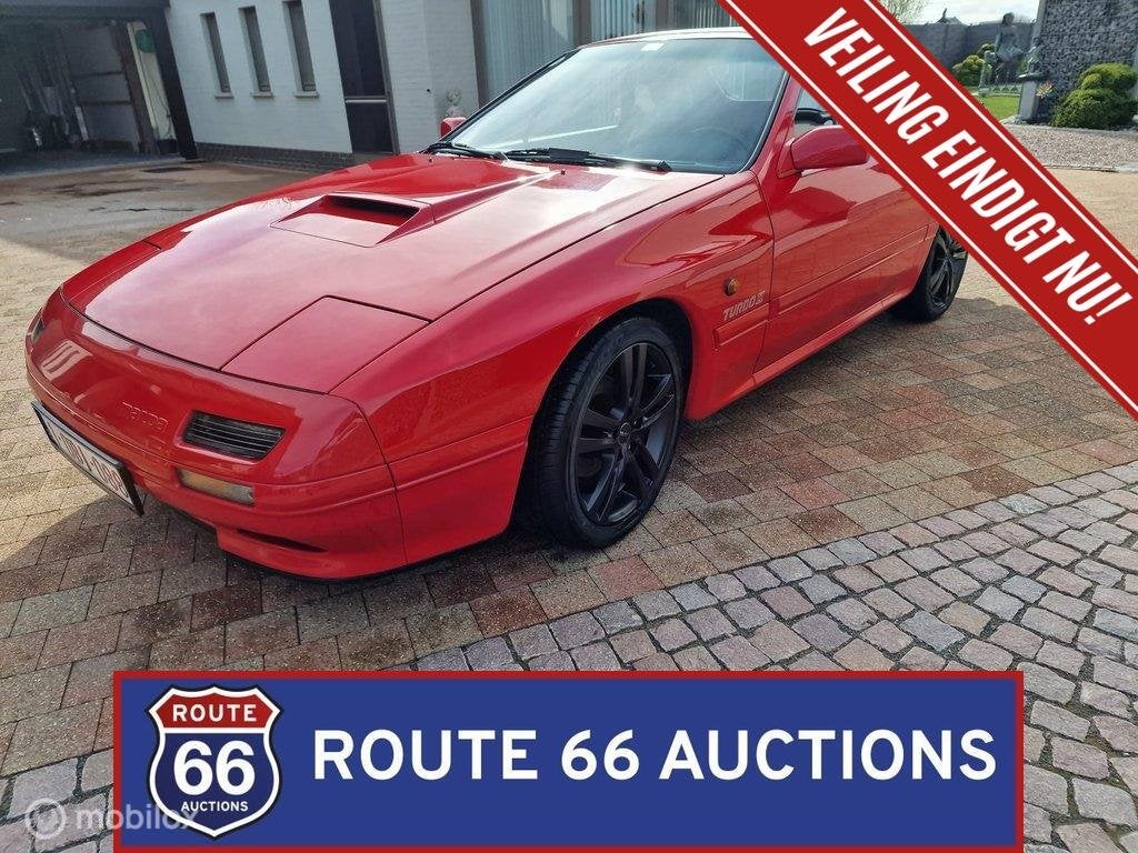 Mazda RX-7 Cabriolet | 1988 | Route 66 Auctions, Auto's, Overige carrosserieën, Zwart, Bedrijf, Handgeschakeld