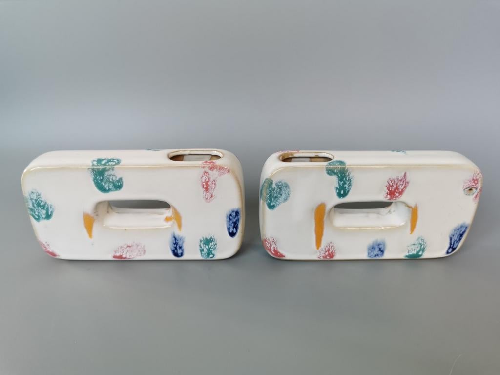 Set vintage kubistisch keramiek Hans Wagner ? Mid century, Antiek en Kunst, Antiek | Keramiek en Aardewerk, Verzenden