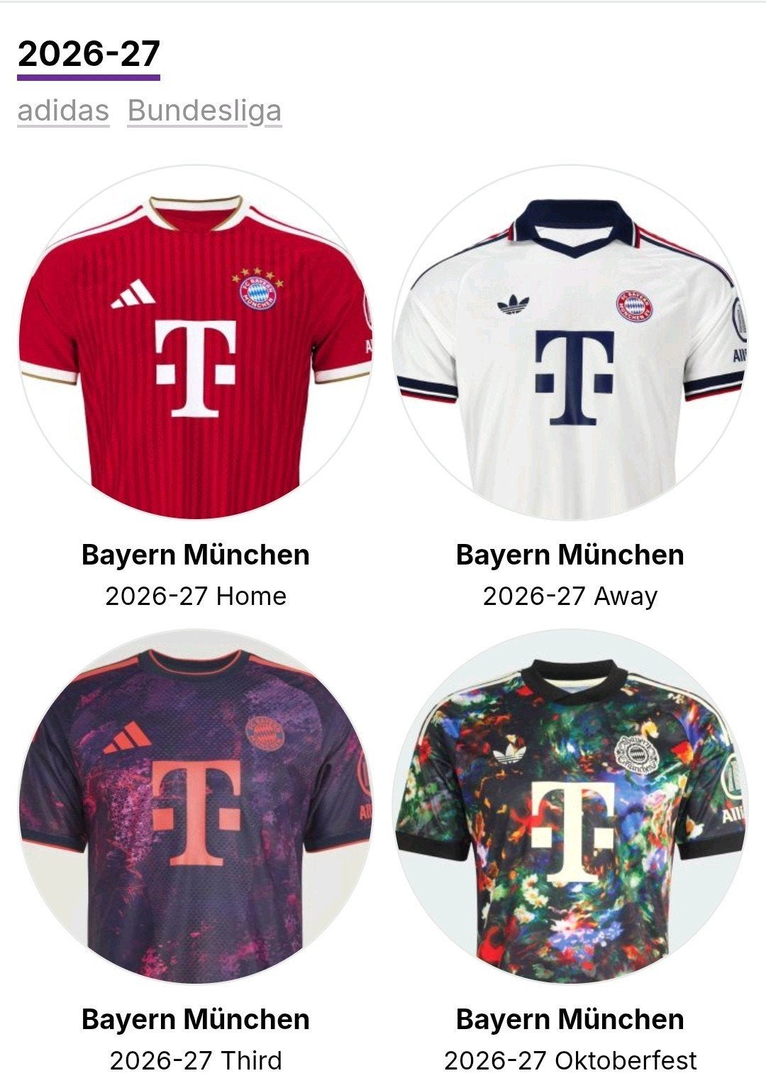 FC Bayern München Voetbalshirts - Alle Maten, Maat XS of kleiner, Ophalen of Verzenden, Shirt