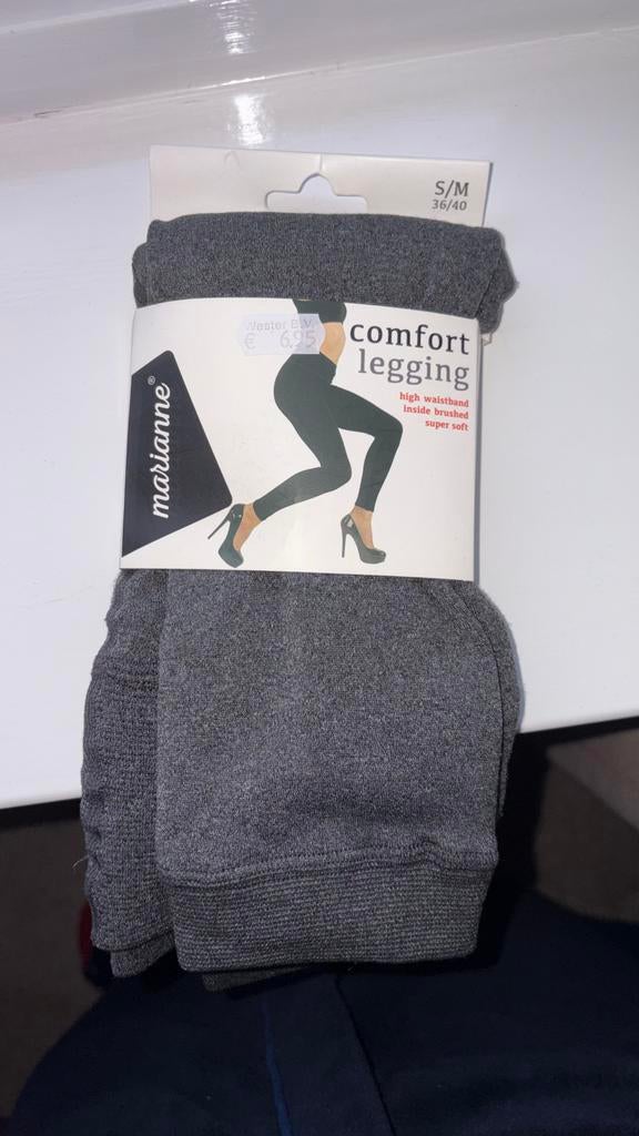 Nieuwe grijze comfort legging S/M (36/40) van Marianne, Legging, Maat 36/38 (S), Nieuw, Ophalen of Verzenden