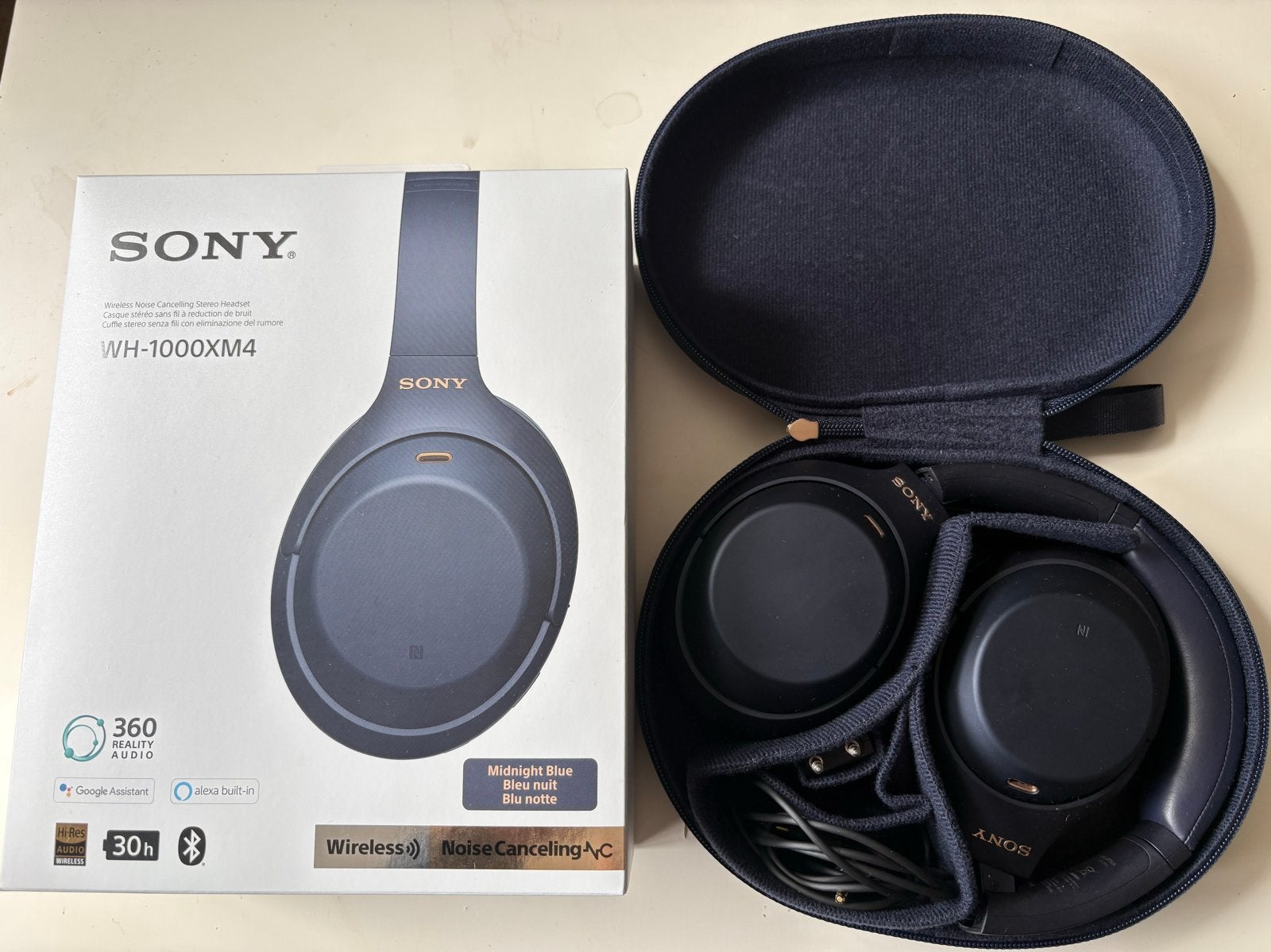 Sony WH-1000XM4 Draadloze Noise Cancelling Koptelefoon, Audio, Tv en Foto, Koptelefoons, Bluetooth, Ophalen of Verzenden, Zo goed als nieuw