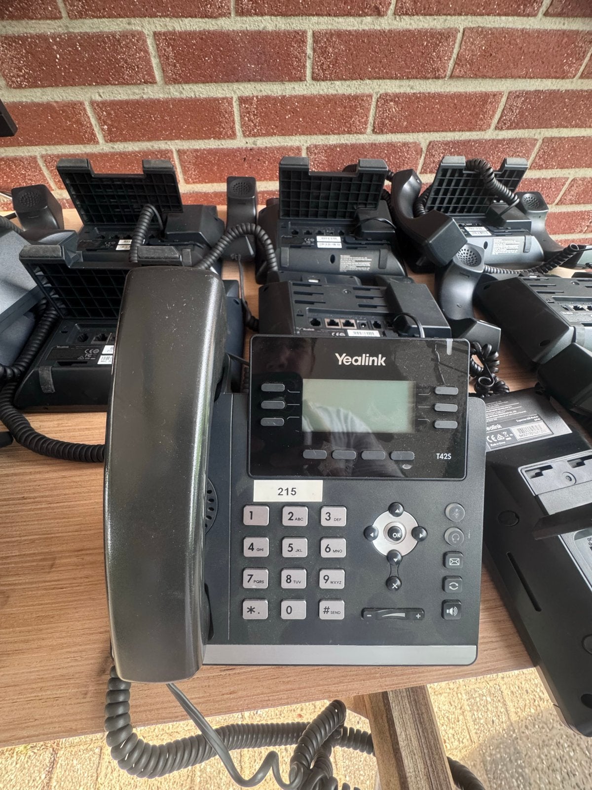 Yealink SIP-T42S, SIP-T46S telefoons en EXP40 uitbreidingen, Ophalen of Verzenden, Gebruikt, 4 handsets of meer