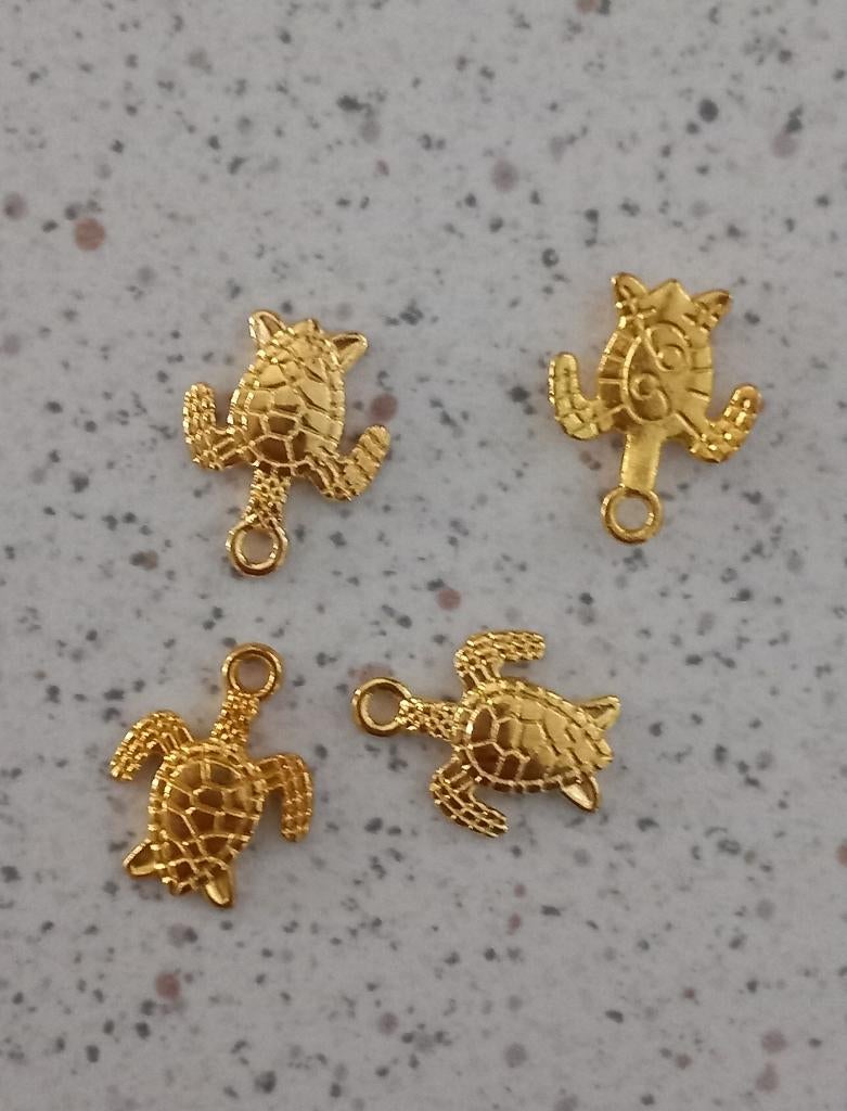 Schildpad (1) metalen bedels, Ophalen of Verzenden, Nieuw, Bedel