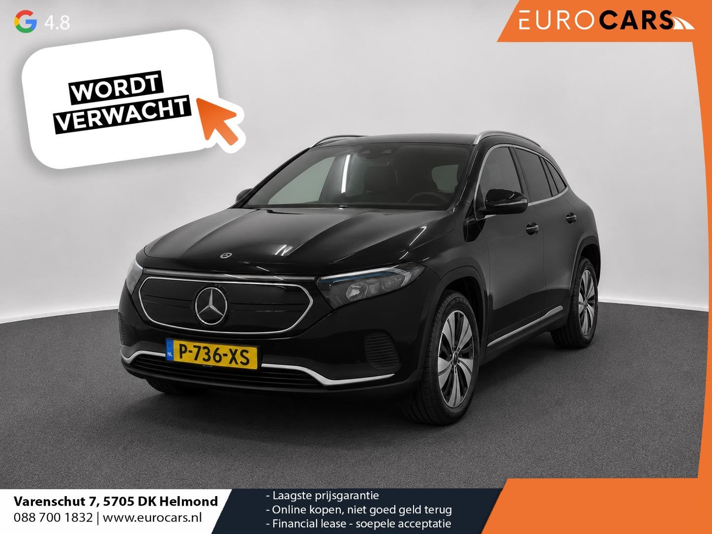 Mercedes-Benz EQA 250 Business Solution Luxury 67 kWh Panora, Auto's, Mercedes-Benz, 1940 kg, Gebruikt, 750 kg, 190 pk