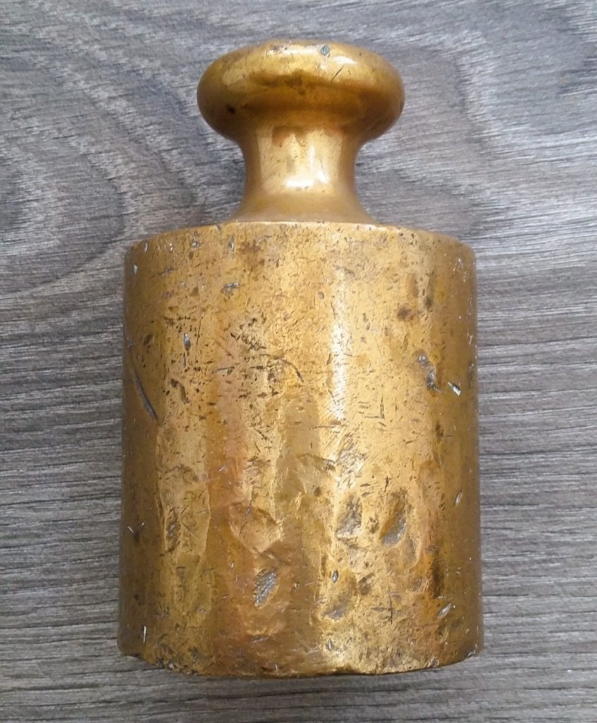 Jaar 1813 - 1860 ijken Gewicht 2 kilo Knopgewicht Weegschaal, Ophalen of Verzenden