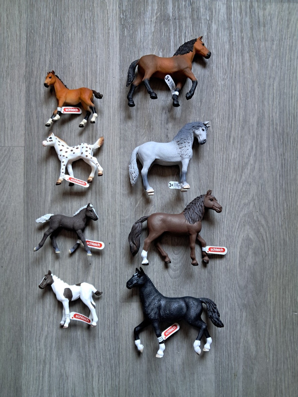 Schleich Edeka paarden set - 8 stuks, Ophalen of Verzenden, Nieuw
