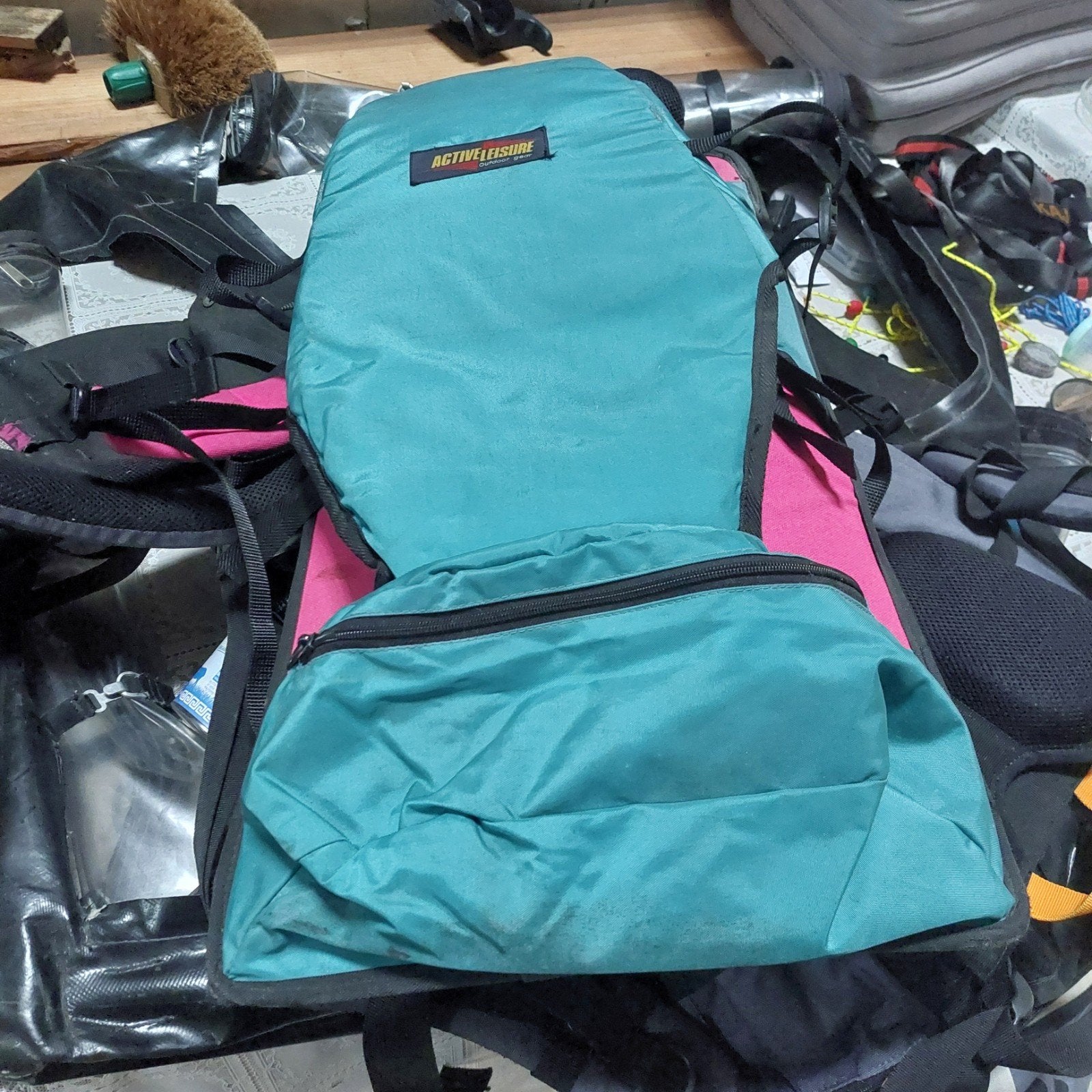 Active Leisure kindergraagzak - Groen/Roze, Gebruikt, 25 tot 40 cm, Ophalen of Verzenden, Overige merken