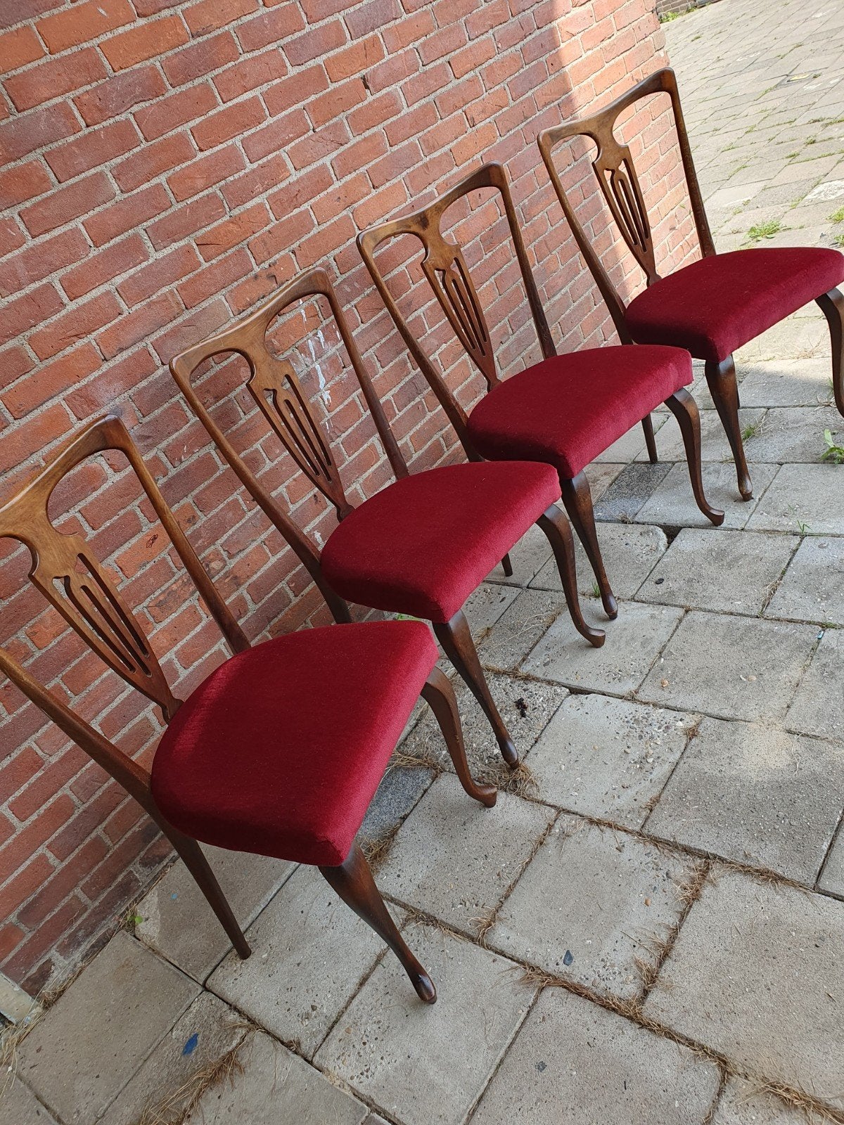 4 Queen Anne stoelen., Ophalen