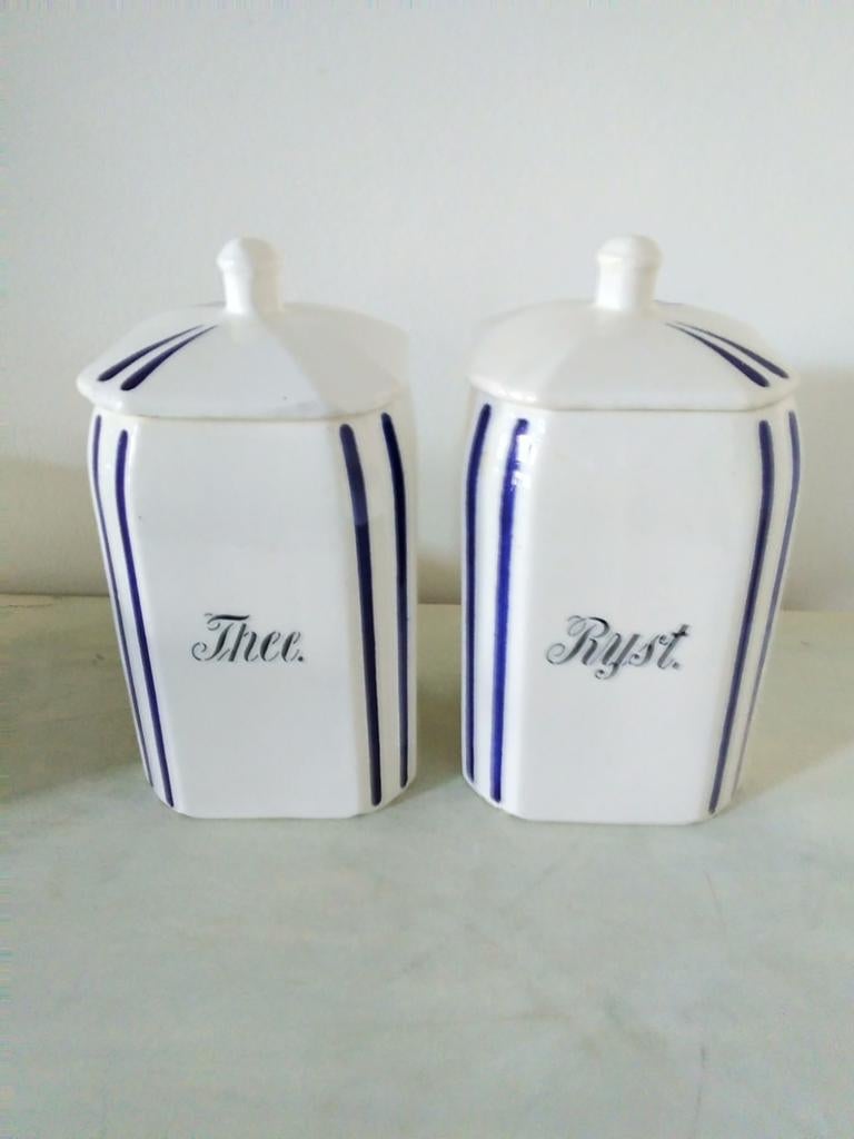 Set van 2 Antieke Voorraadpotten Annaburg, Antiek en Kunst, Ophalen of Verzenden