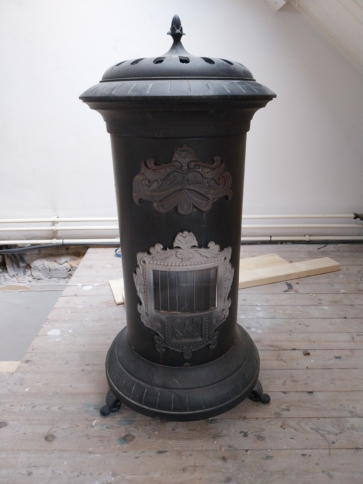 Pelgrim Torino 54 Gaskachel - 6.4 kW - 90x50 cm, Gebruikt, Gas, Ophalen of Verzenden, Vrijstaand
