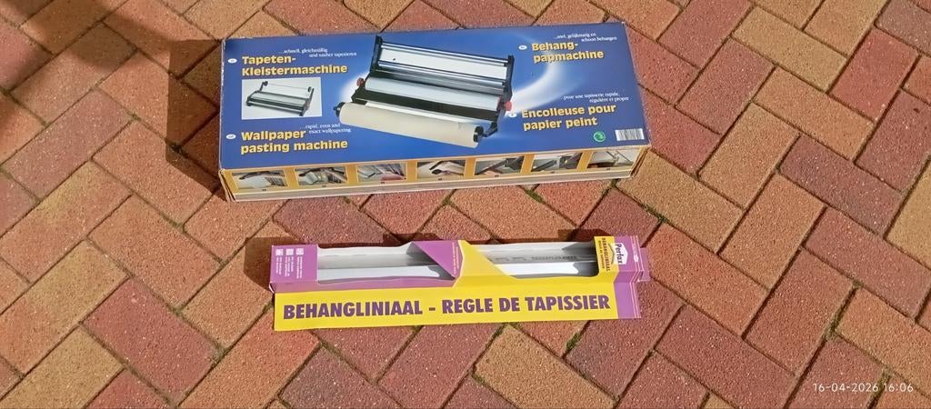 Behang lijm machine  en behang liniaal, Ophalen of Verzenden, Nieuw