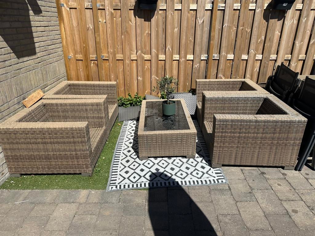 Garden impressions, Tuin en Terras, Tuinsets en Loungesets, Ophalen, Gebruikt, 4 zitplaatsen, Loungeset