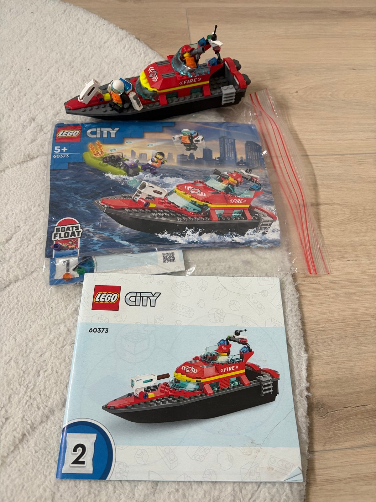 LEGO City Brandweer Reddingsboot 60373 - Compleet, Ophalen, Zo goed als nieuw, Overige merken