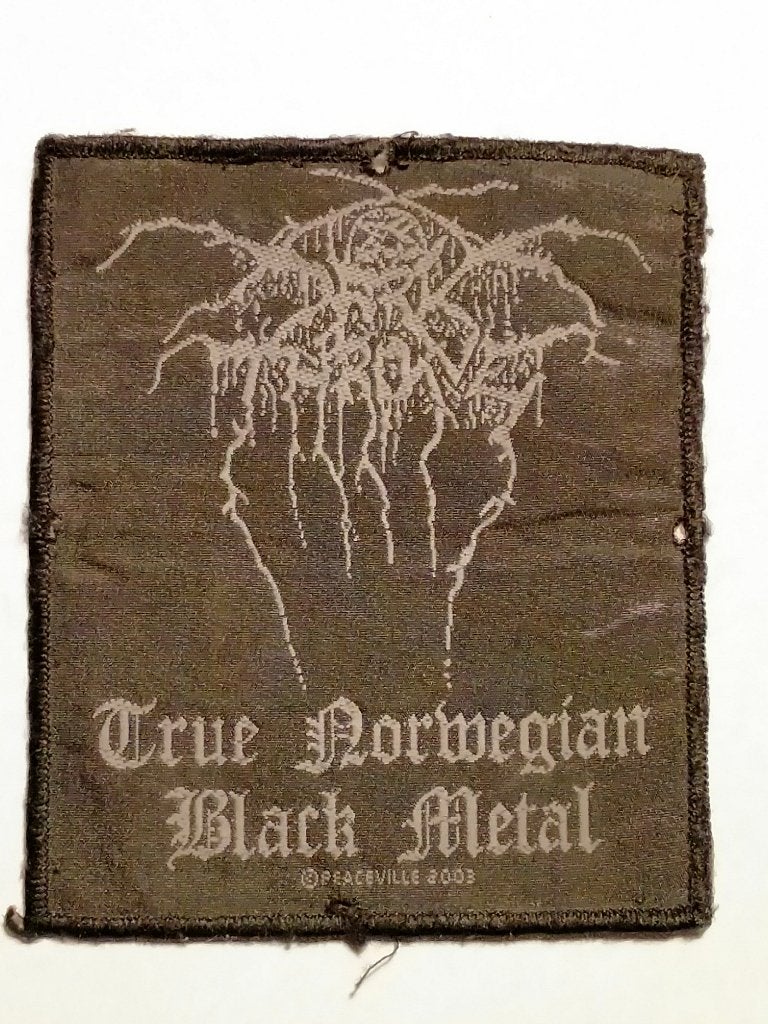 Darkthrone Black Metal 2003 muziek patch kleding embleem, Verzamelen, Ophalen of Verzenden, Gebruikt, Kleding