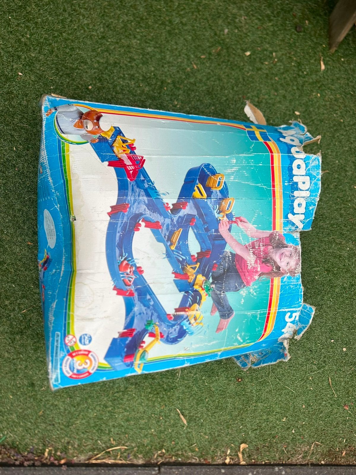 Aquaplay waterbaan met bootjes, poppetjes en pomp, Ophalen, Gebruikt, Jongen of Meisje