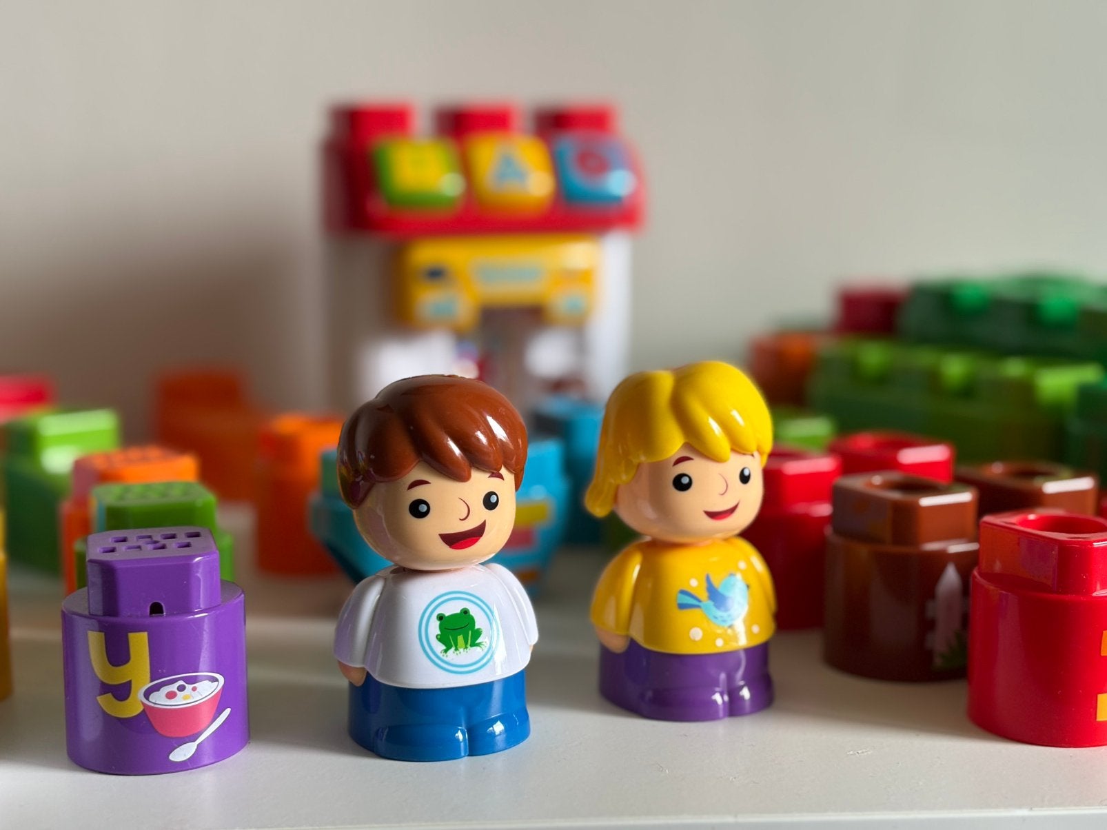 Vtech Bla Bla Blocks Speelhuis 58 stuks COMPLEET, Ophalen of Verzenden, Zo goed als nieuw, Speelset