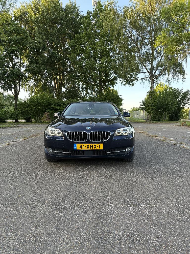 BMW 5-Serie 3.0 530I AUT 2012 Blauw - Rijk uitgerust!, Auto's, BMW, Automaat, Euro 5, Achterwielaandrijving, Beige