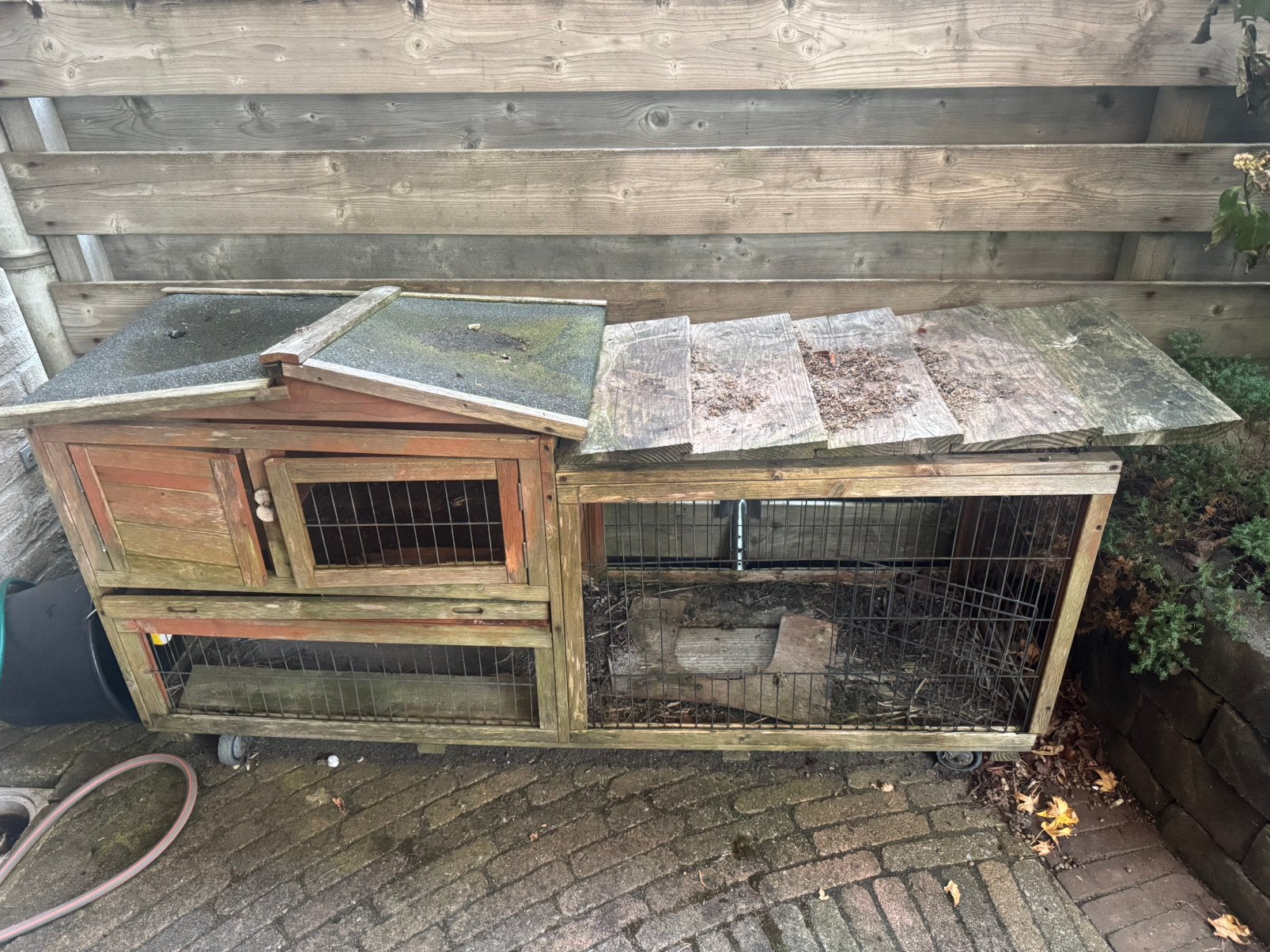 Konijnenhok, 110 cm of meer, Ophalen of Verzenden, Zo goed als nieuw, 90 cm of meer