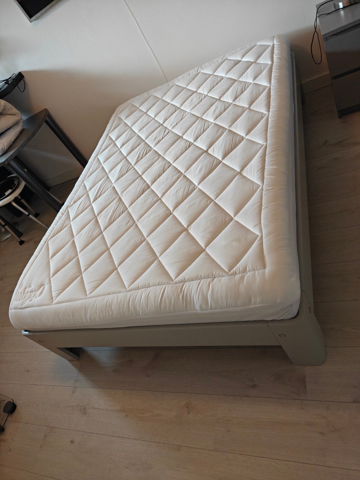Tweepersoonsbed Auping bed met Auping spiraalbodem en matras, Ophalen, Gebruikt, Tweepersoons, 140 cm