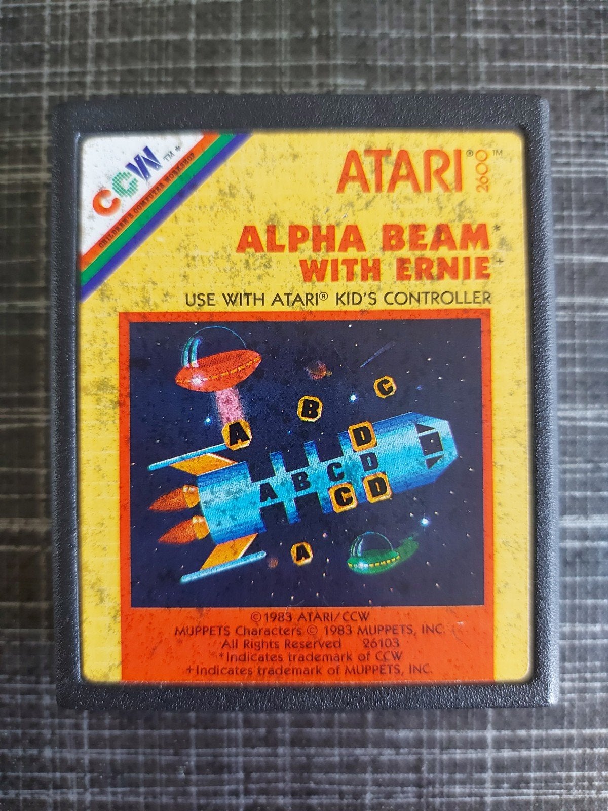 Atari 2600 Alpha Beam with Ernie (Kid's Controller), Spelcomputers en Games, Avontuur en Actie, Gebruikt, 1 speler, Ophalen of Verzenden
