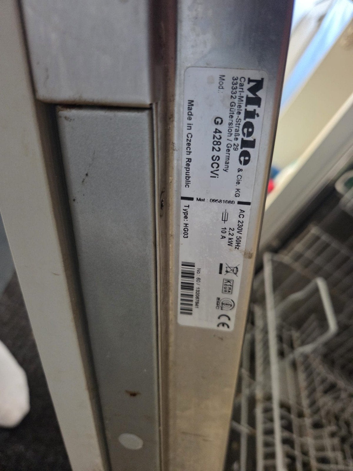 Miele G 4282 SCVI Vaatwasser - Inbouw, Ophalen, Gebruikt, Inbouw, Minder dan 85 cm