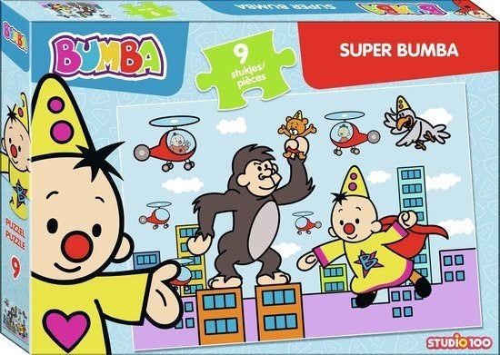 Bumba: Super Bumba Puzzel 9 stukjes, ., Nieuw, Ophalen of Verzenden, .