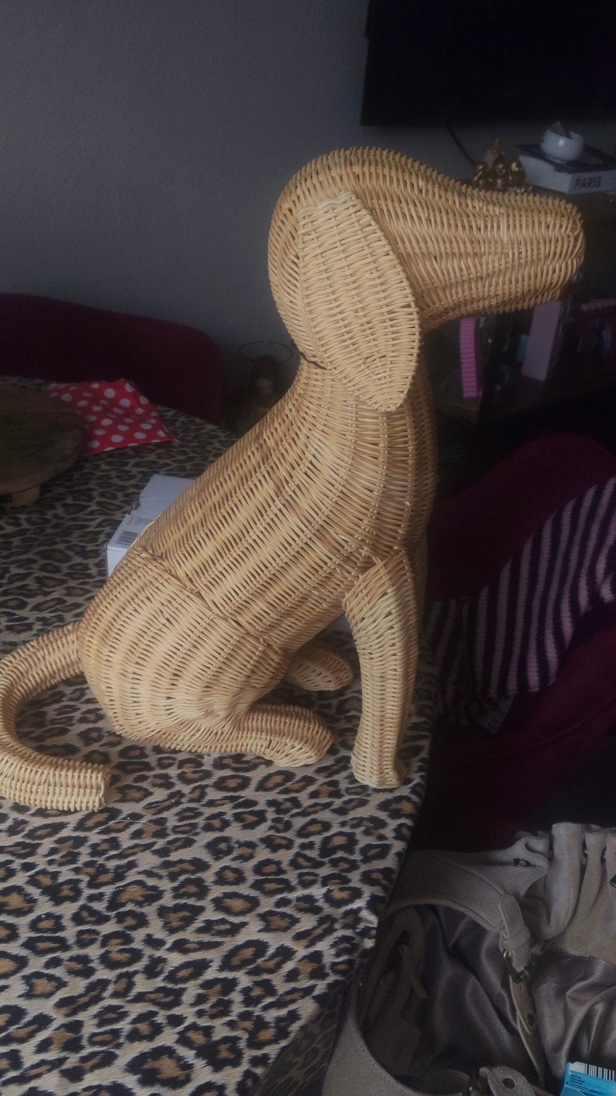Chelsea House rotan puppy dog  decoratie, Vintage, Beige, Nieuw, Ophalen of Verzenden