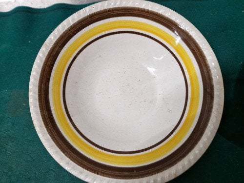 schalen vintage oker geel bruin artos, Ophalen of Verzenden