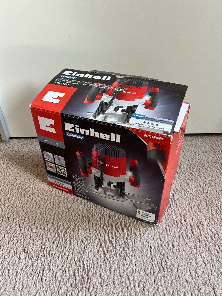 EINHELL Bovenfrees TC-RO 1155 E (z.g.a.n.), Doe-het-zelf en Verbouw, Einhell, Ophalen of Verzenden, Zo goed als nieuw, Bovenfrees