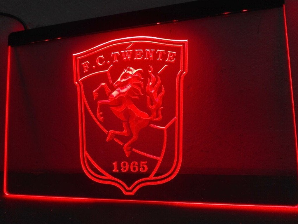 FC twente voetbal neon bord reclamebord lamp LED, Ophalen of Verzenden, Nieuw, Lichtbak of (neon) lamp