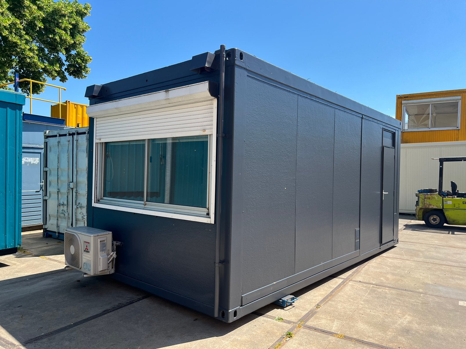 Kantoorunit 6x3 meter, Ophalen